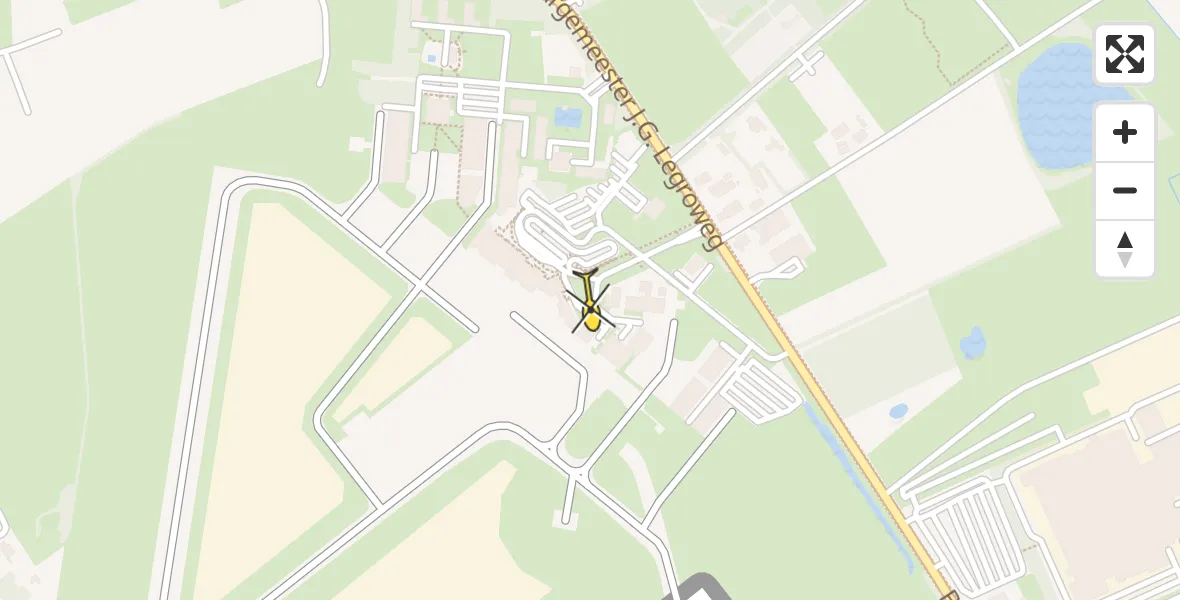 Routekaart van de vlucht: Lifeliner 4 naar Groningen Airport Eelde