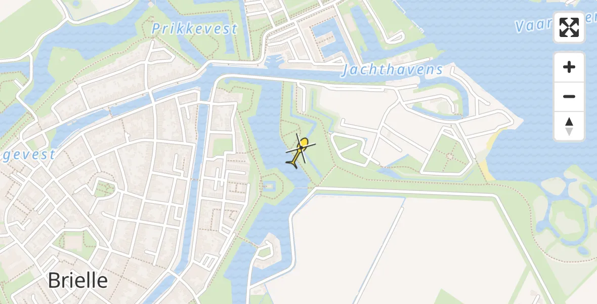 Routekaart van de vlucht: Lifeliner 2 naar Vierpolders