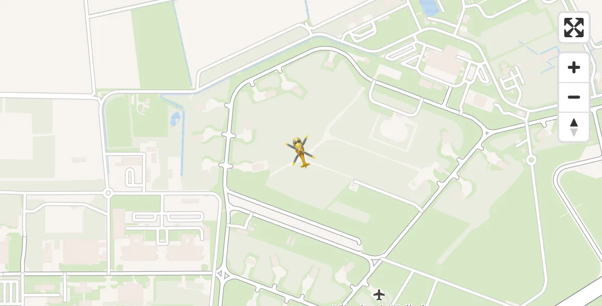 Vluchtroute Traumahelikopter Vliegbasis Volkel - Vliegbasis Volkel, 16 juni 2022, 10:19
