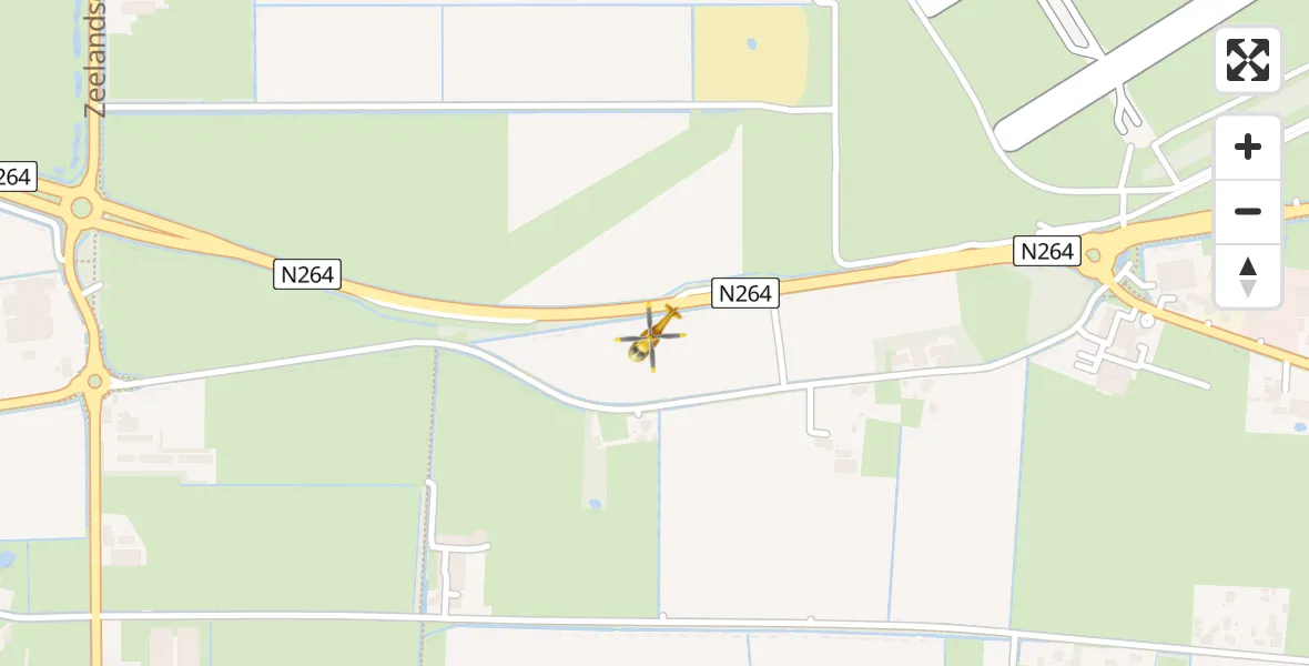Vluchtroute Traumahelikopter Vliegbasis Volkel - Vliegbasis Volkel, 17 juni 2022, 15:20