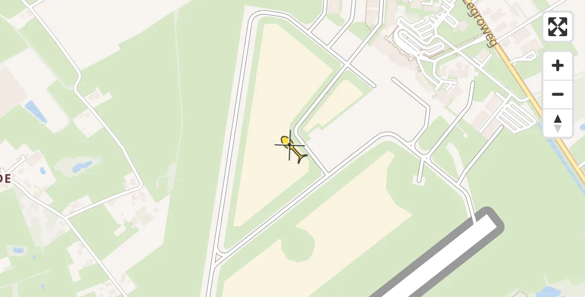 Routekaart van de vlucht: Traumahelikopter naar Groningen Airport Eelde