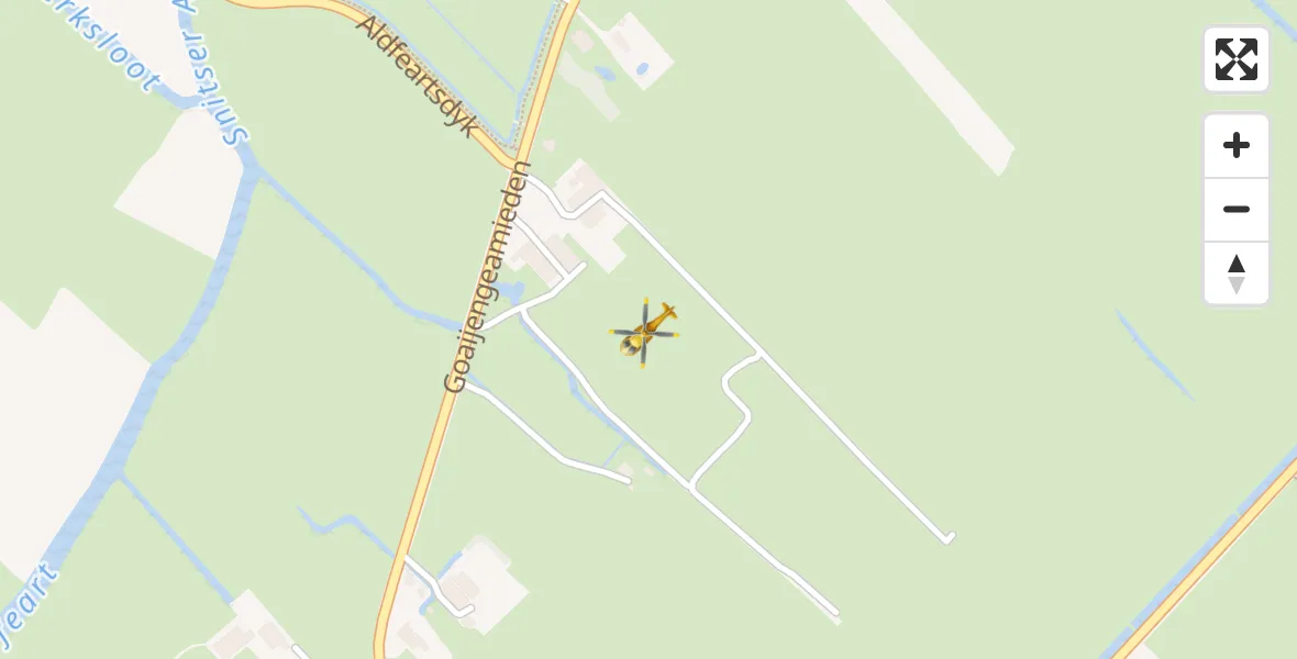 Vluchtroute Traumahelikopter Goënga - Goënga, 21 juni 2022, 08:29