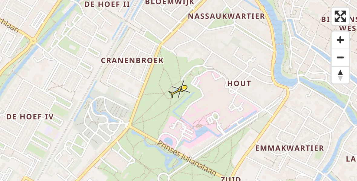 Routekaart van de vlucht: Lifeliner 1 naar Alkmaar