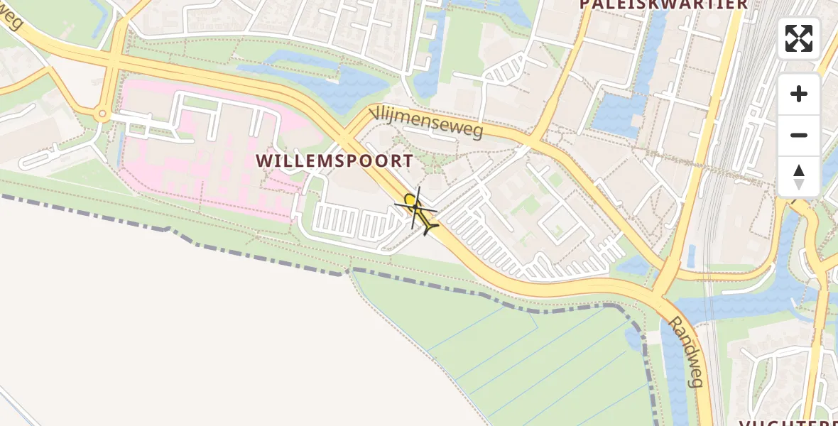 Routekaart van de vlucht: Lifeliner 3 naar 's-Hertogenbosch