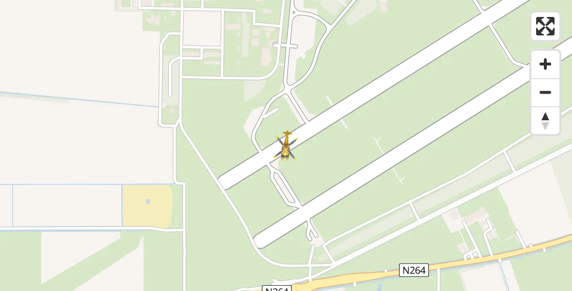 Vluchtroute Traumahelikopter Vliegbasis Volkel - Vliegbasis Volkel, 25 juni 2022, 12:42
