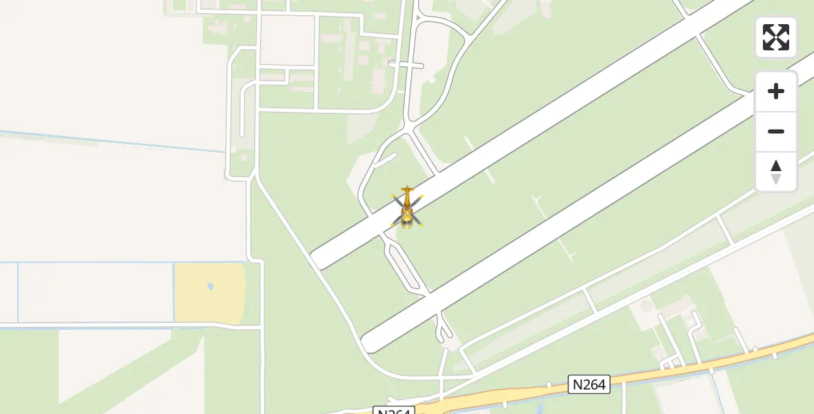 Vluchtroute Traumahelikopter Vliegbasis Volkel - Vliegbasis Volkel, 25 juni 2022, 14:07