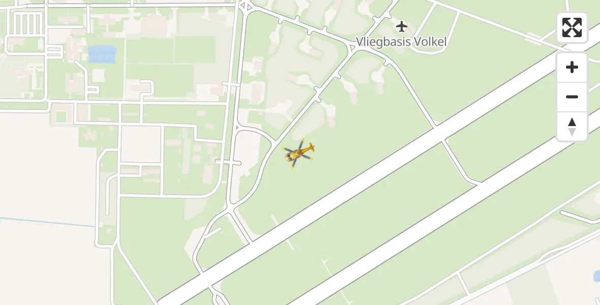 Vluchtroute Traumahelikopter Vliegbasis Volkel - Vliegbasis Volkel, 26 juni 2022, 12:52