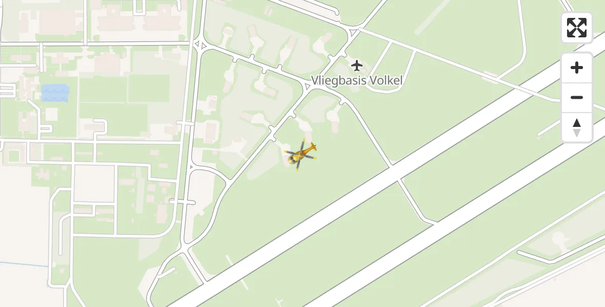 Vluchtroute Traumahelikopter Vliegbasis Volkel - Vliegbasis Volkel, 28 juni 2022, 13:40