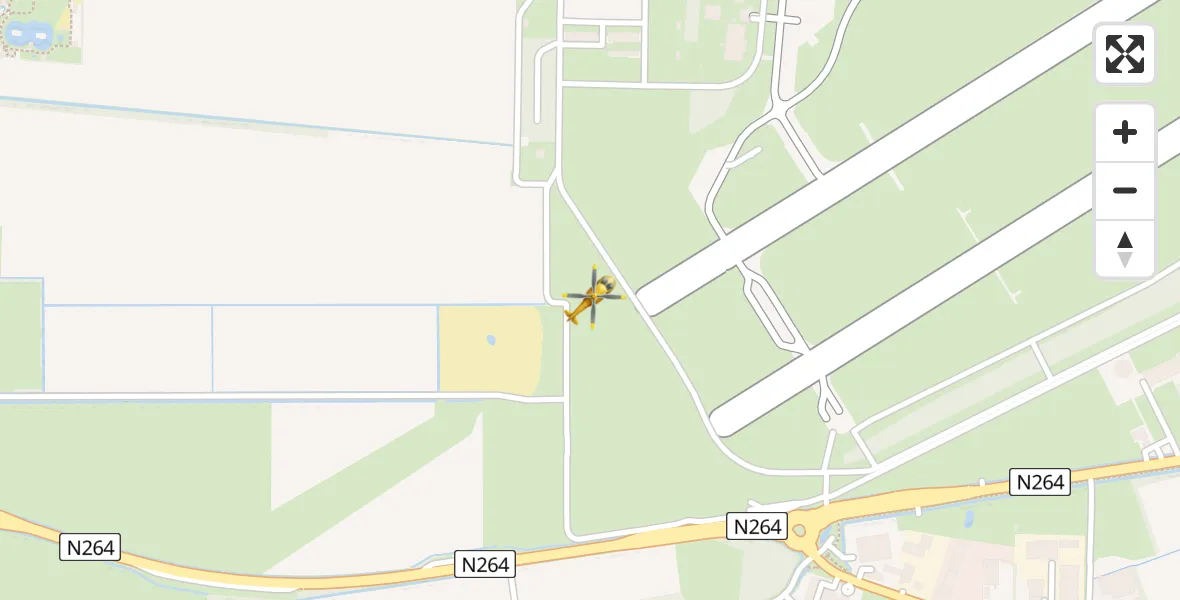Vluchtroute Traumahelikopter Vliegbasis Volkel - Vliegbasis Volkel, 28 juni 2022, 16:35