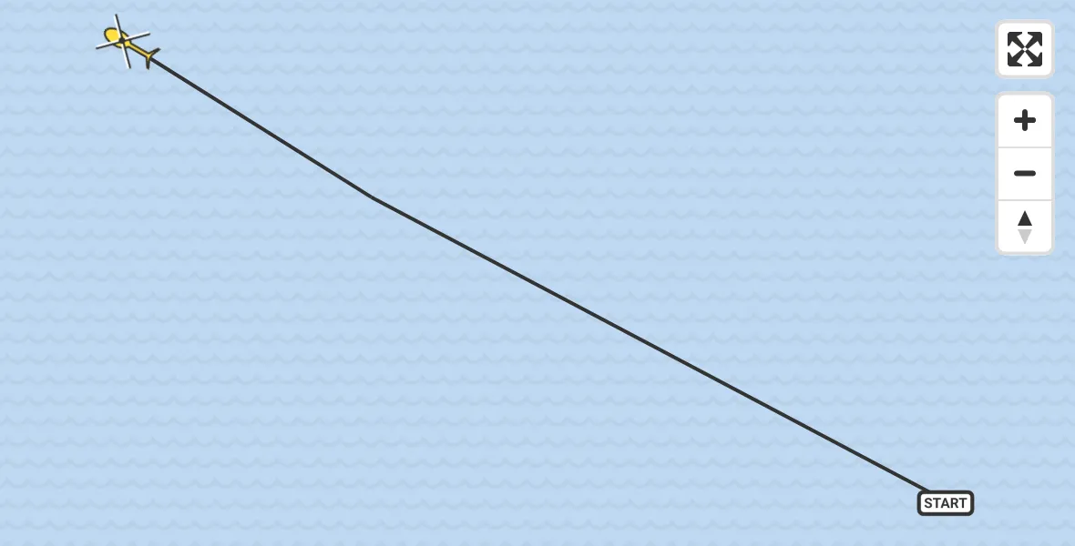 Routekaart van de vlucht: Ambulancehelikopter naar Oosterend