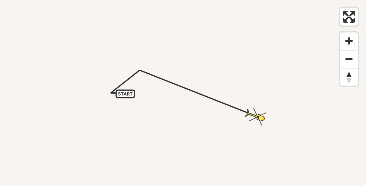 Routekaart van de vlucht: Traumahelikopter naar Sankt Augustin