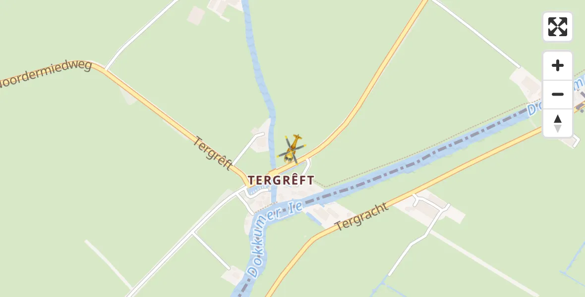 Vluchtroute Traumahelikopter Wânswert - Wânswert, 01 juli 2022, 09:03