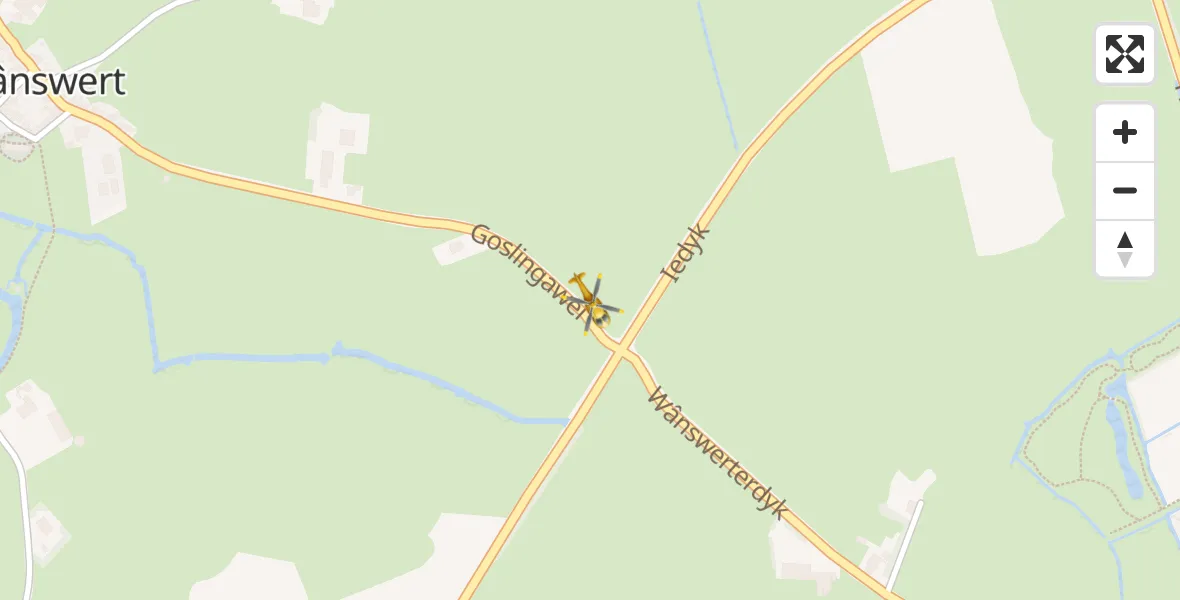 Vluchtroute Traumahelikopter Wânswert - Wânswert, 02 juli 2022, 16:11