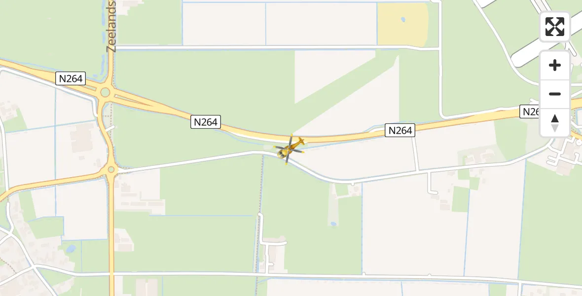 Vluchtroute Traumahelikopter Vliegbasis Volkel - Vliegbasis Volkel, 02 juli 2022, 19:57