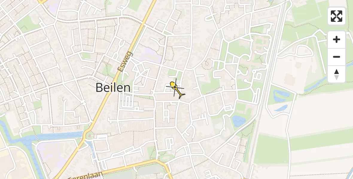 Routekaart van de vlucht: Lifeliner 4 naar Beilen