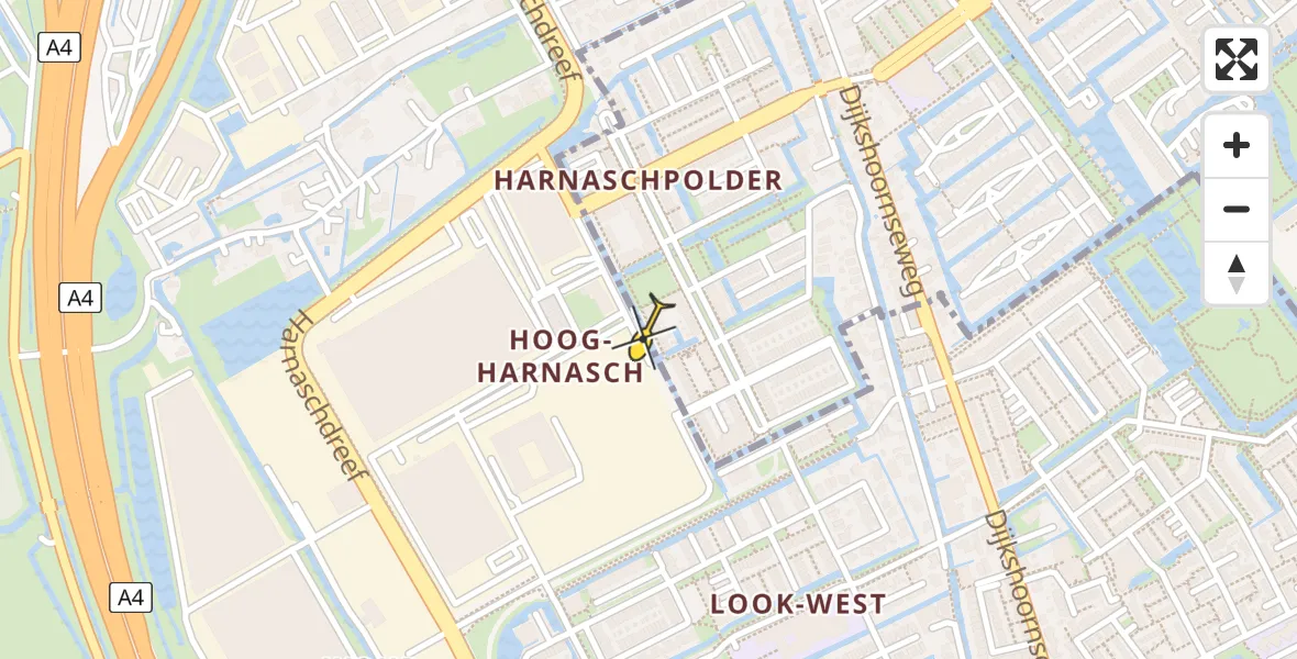 Routekaart van de vlucht: Lifeliner 2 naar Delft