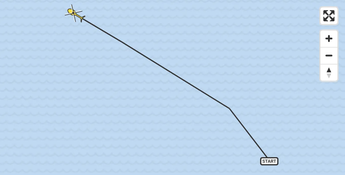 Routekaart van de vlucht: Ambulanceheli naar Oosterend
