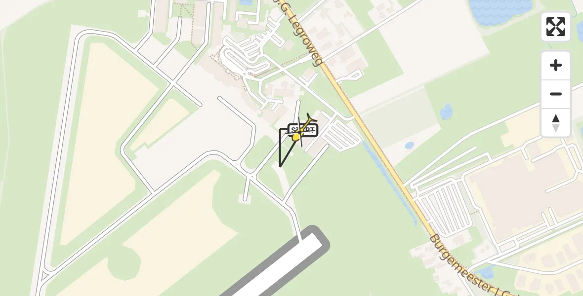 Routekaart van de vlucht: Lifeliner 4 naar Groningen Airport Eelde