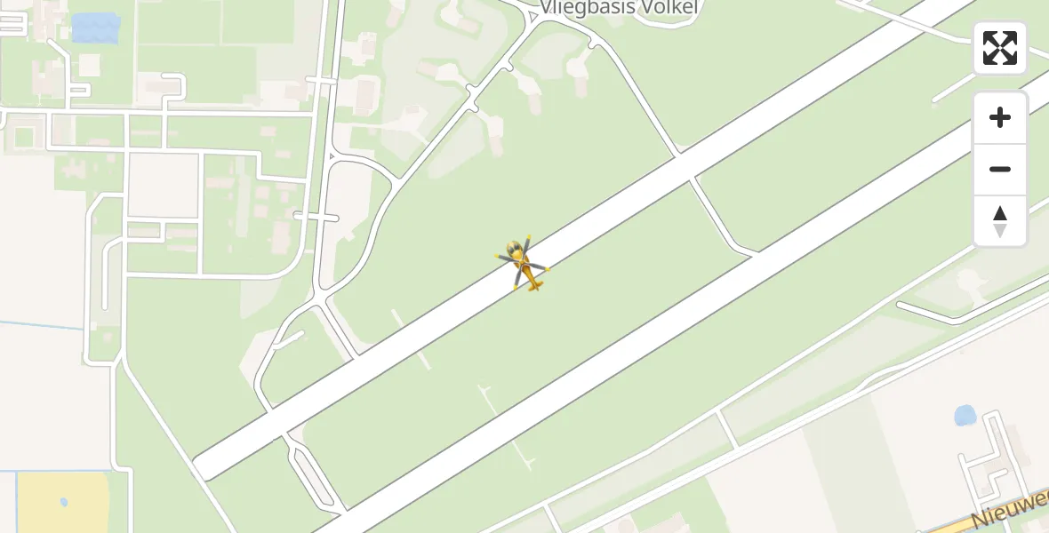 Vluchtroute Traumahelikopter Vliegbasis Volkel - Vliegbasis Volkel, 07 juli 2022, 05:03