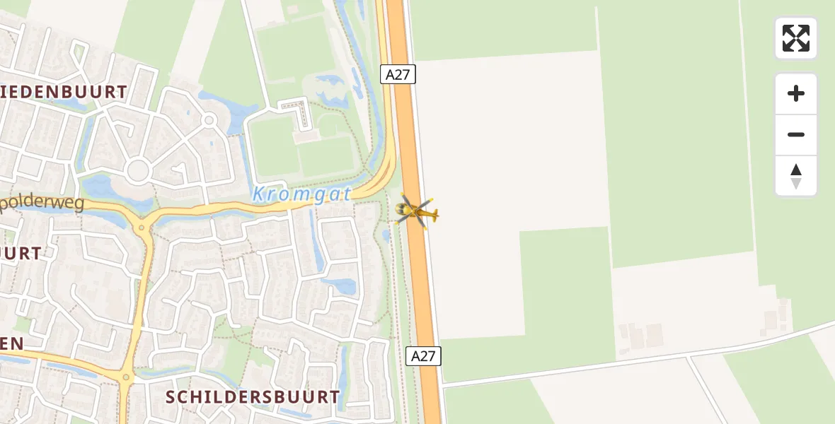 Vluchtroute Traumahelikopter Oosterhout - Oosterhout, 07 juli 2022, 07:36