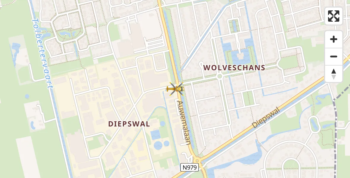 Vluchtroute Traumahelikopter Leek - Leek, 07 juli 2022, 08:30