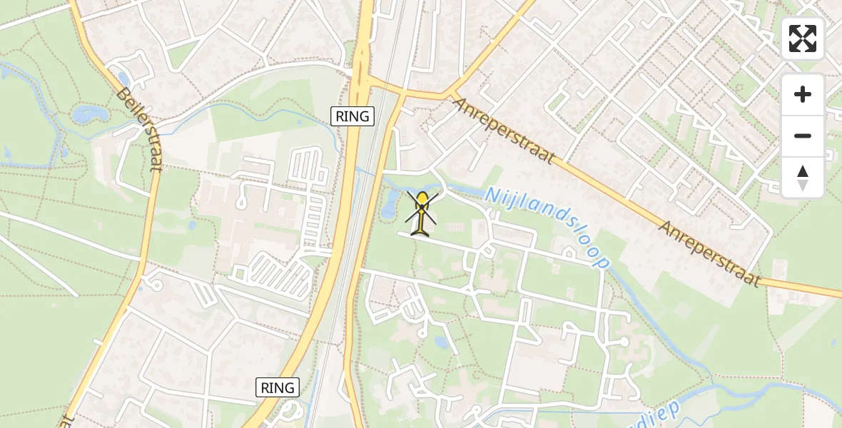 Routekaart van de vlucht: Lifeliner 4 naar Assen