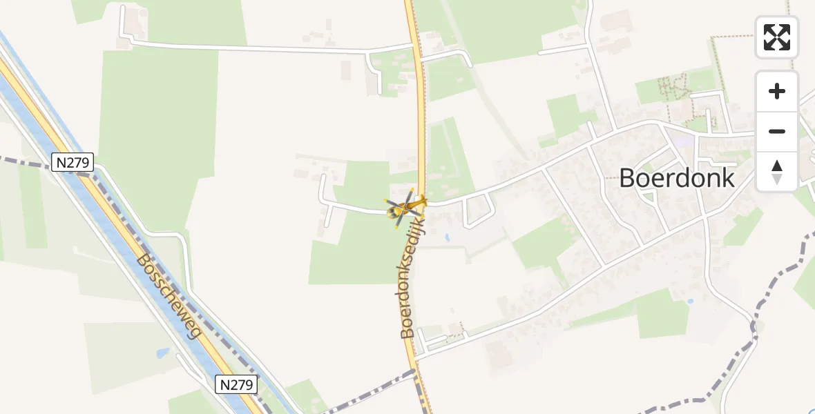 Routekaart van de vlucht: Lifeliner 3 naar Erp