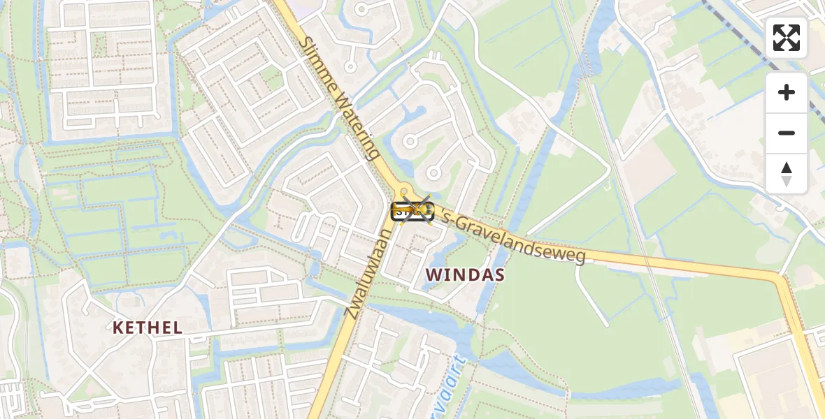 Vluchtroute Traumahelikopter Schiedam - Schiedam, 07 juli 2022, 13:49