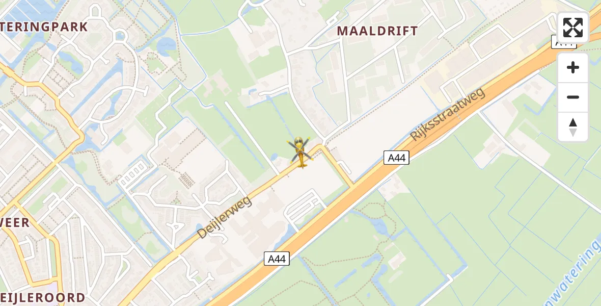 Vluchtroute Traumahelikopter Wassenaar - Wassenaar, 07 juli 2022, 22:11