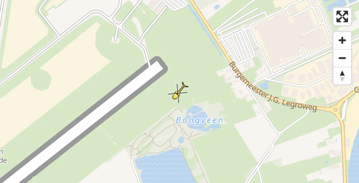 Routekaart van de vlucht: Lifeliner 4 naar Groningen Airport Eelde