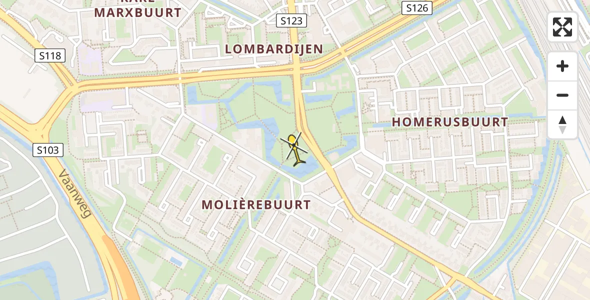 Routekaart van de vlucht: Lifeliner 2 naar Rotterdam