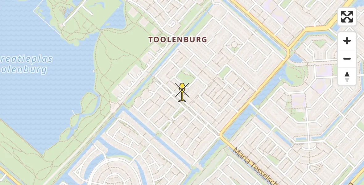 Routekaart van de vlucht: Lifeliner 1 naar Hoofddorp