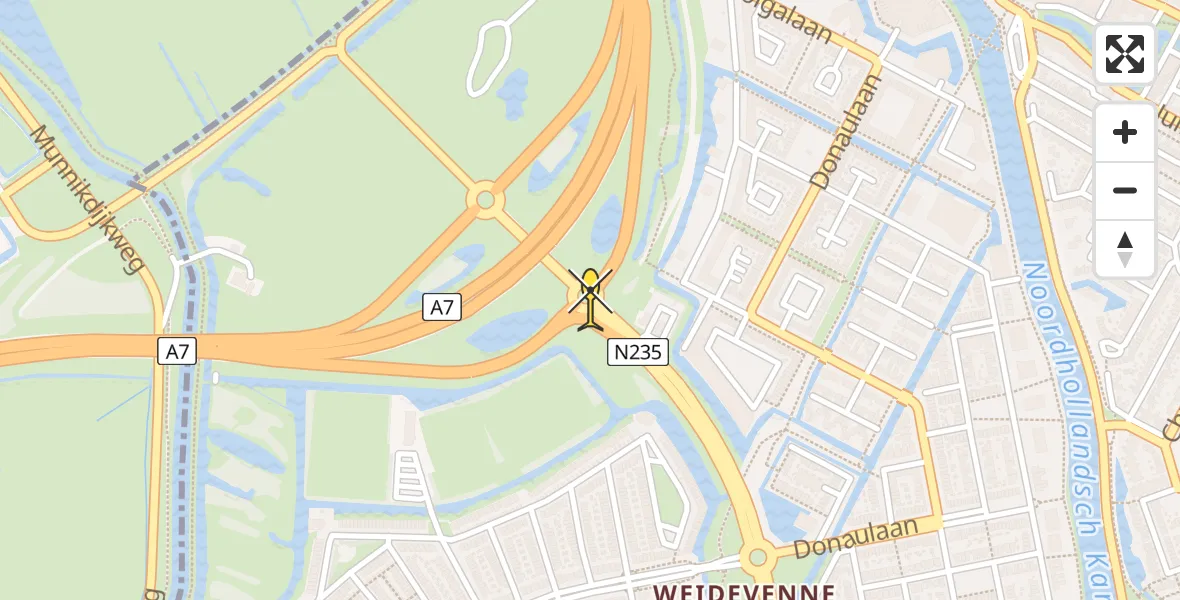 Routekaart van de vlucht: Lifeliner 1 naar Purmerend