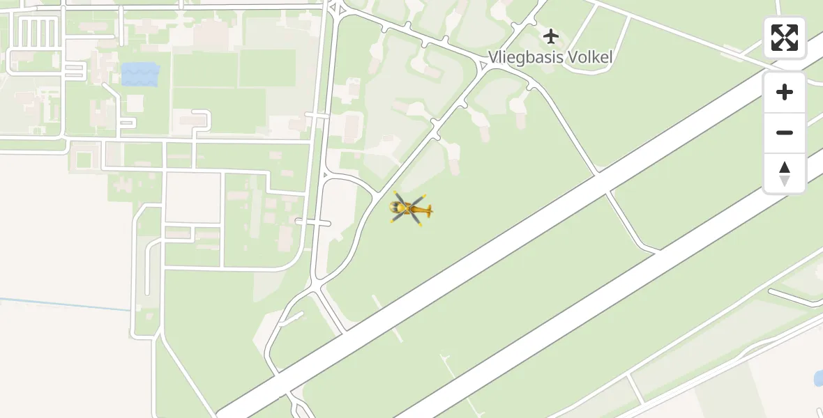 Vluchtroute Traumahelikopter Vliegbasis Volkel - Vliegbasis Volkel, 11 juli 2022, 14:00