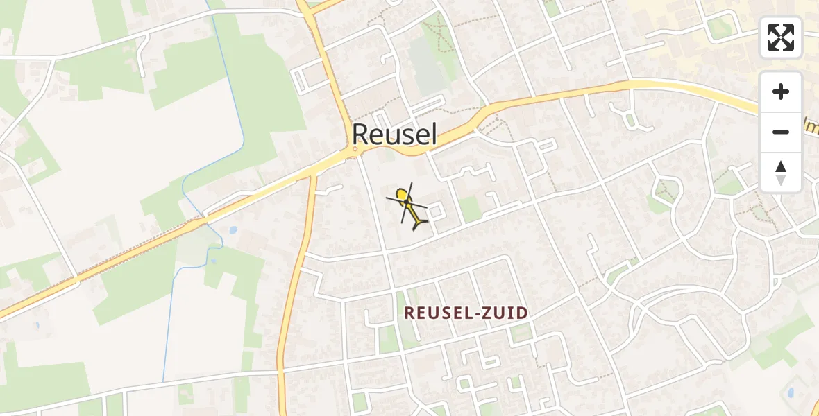 Routekaart van de vlucht: Lifeliner 3 naar Reusel