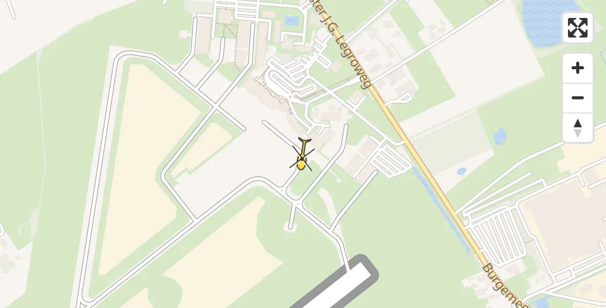 Routekaart van de vlucht: Lifeliner 4 naar Groningen Airport Eelde