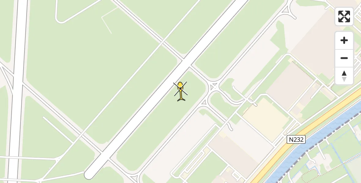 Vluchtroute Politiehelikopter van Schiphol naar Schiphol