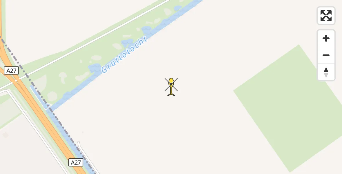 Vluchtroute Politiehelikopter van Zeewolde naar Zeewolde