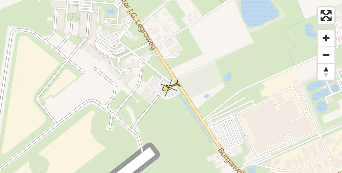 Routekaart van de vlucht: Lifeliner 4 naar Groningen Airport Eelde