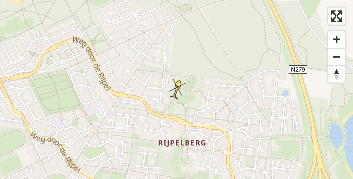 Routekaart van de vlucht: Lifeliner 3 naar Helmond