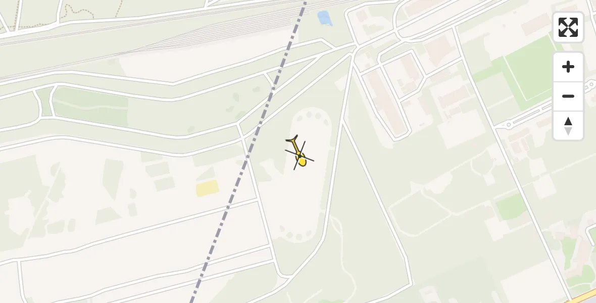 Routekaart van de vlucht: Politiehelikopter naar Amersfoort