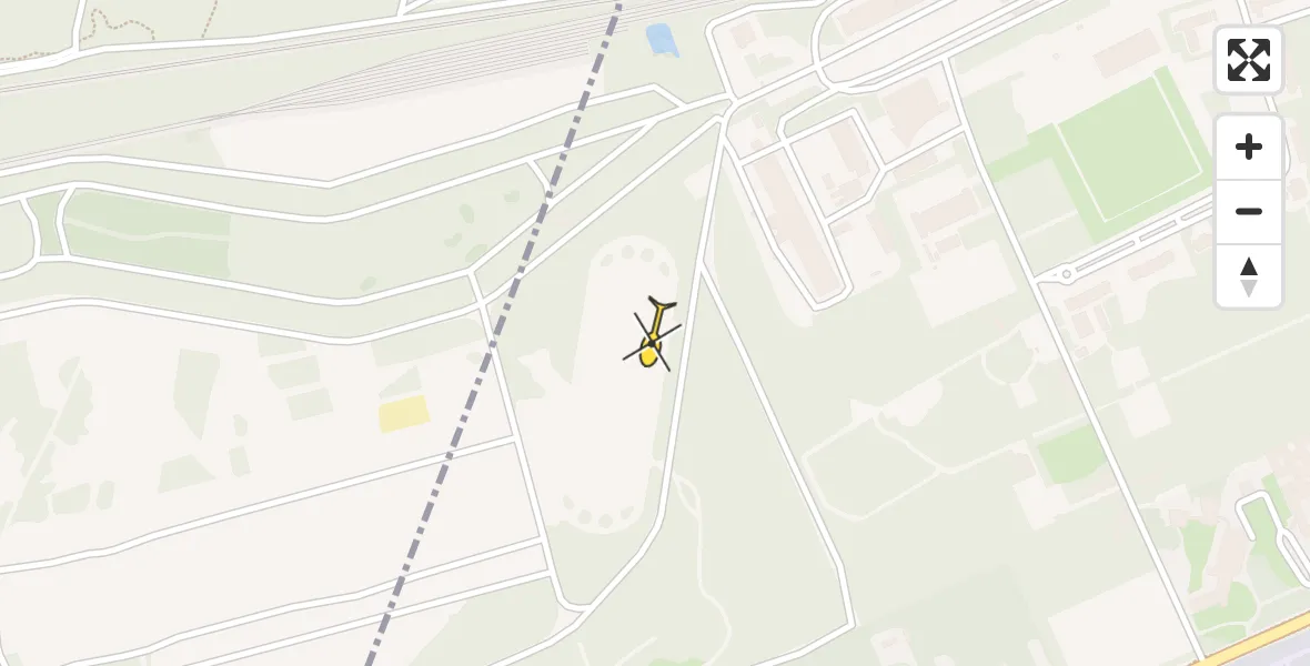 Routekaart van de vlucht: Politiehelikopter naar Amersfoort