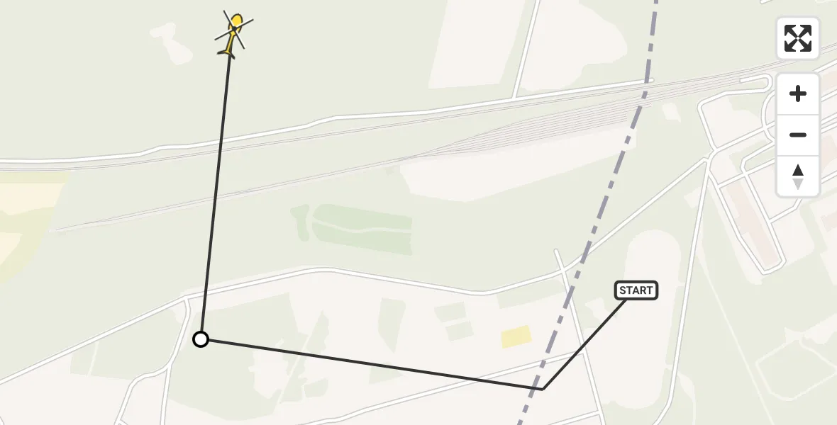 Routekaart van de vlucht: Politieheli naar Soest