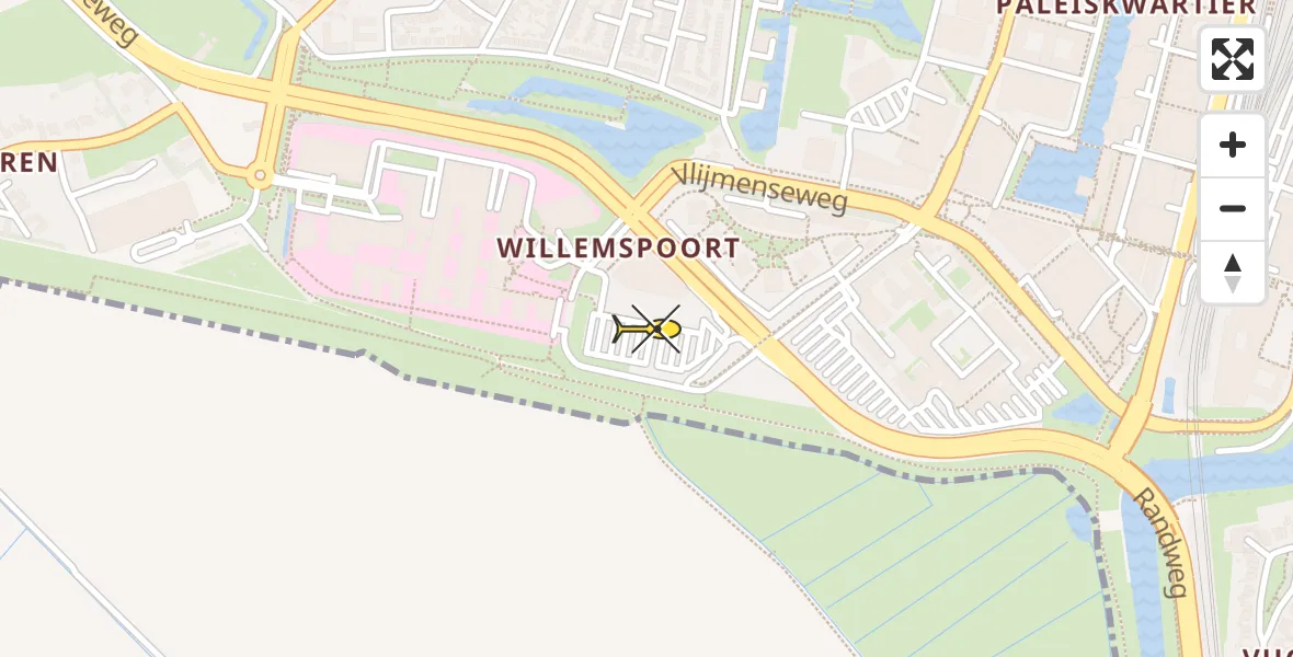 Routekaart van de vlucht: Lifeliner 3 naar 's-Hertogenbosch