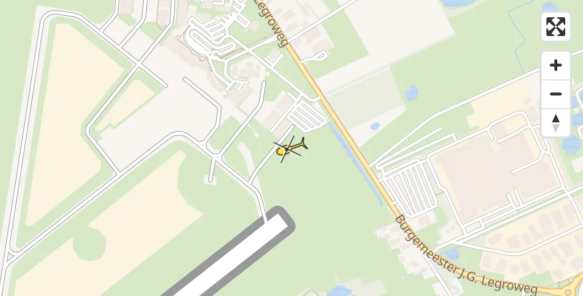 Routekaart van de vlucht: Lifeliner 4 naar Groningen Airport Eelde