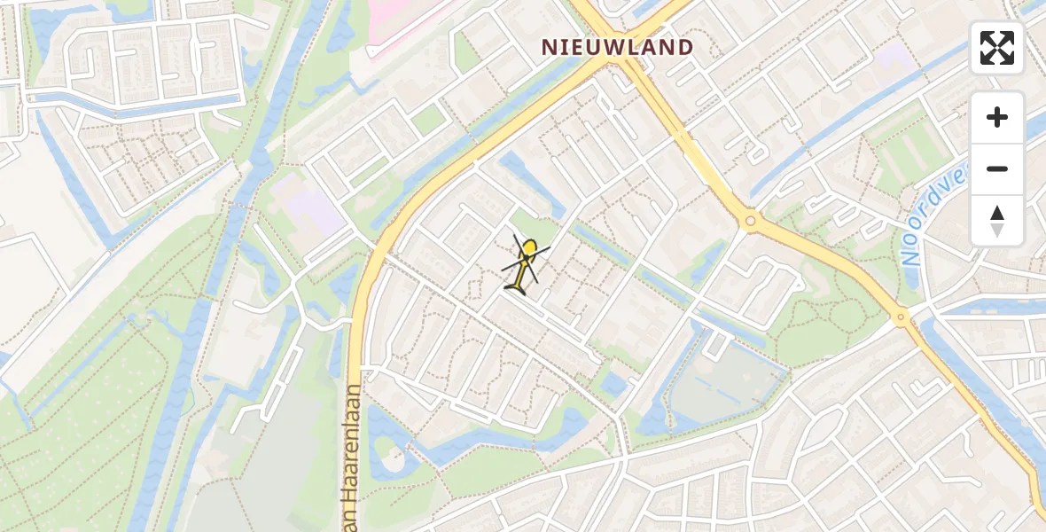 Routekaart van de vlucht: Lifeliner 2 naar Schiedam