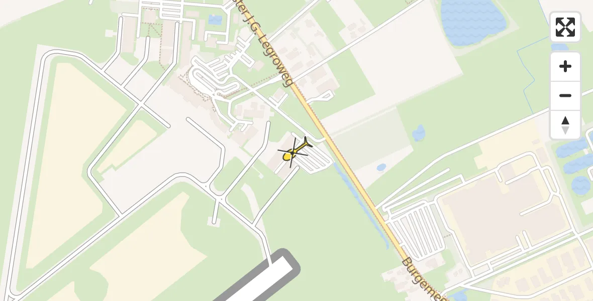 Routekaart van de vlucht: Lifeliner 4 naar Groningen Airport Eelde