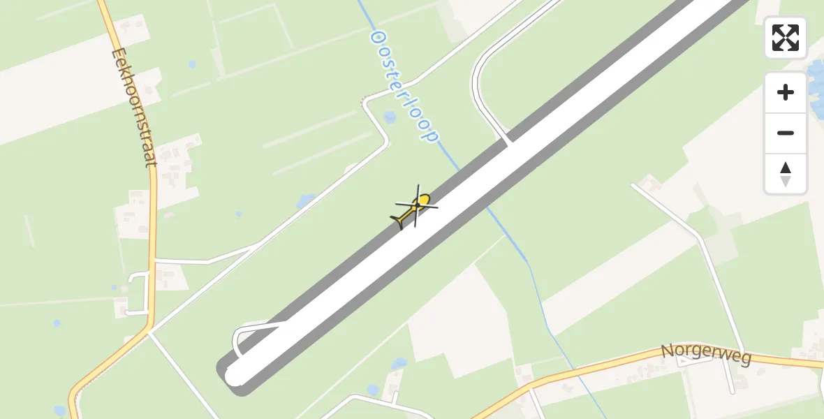 Routekaart van de vlucht: Lifeliner 4 naar Groningen Airport Eelde