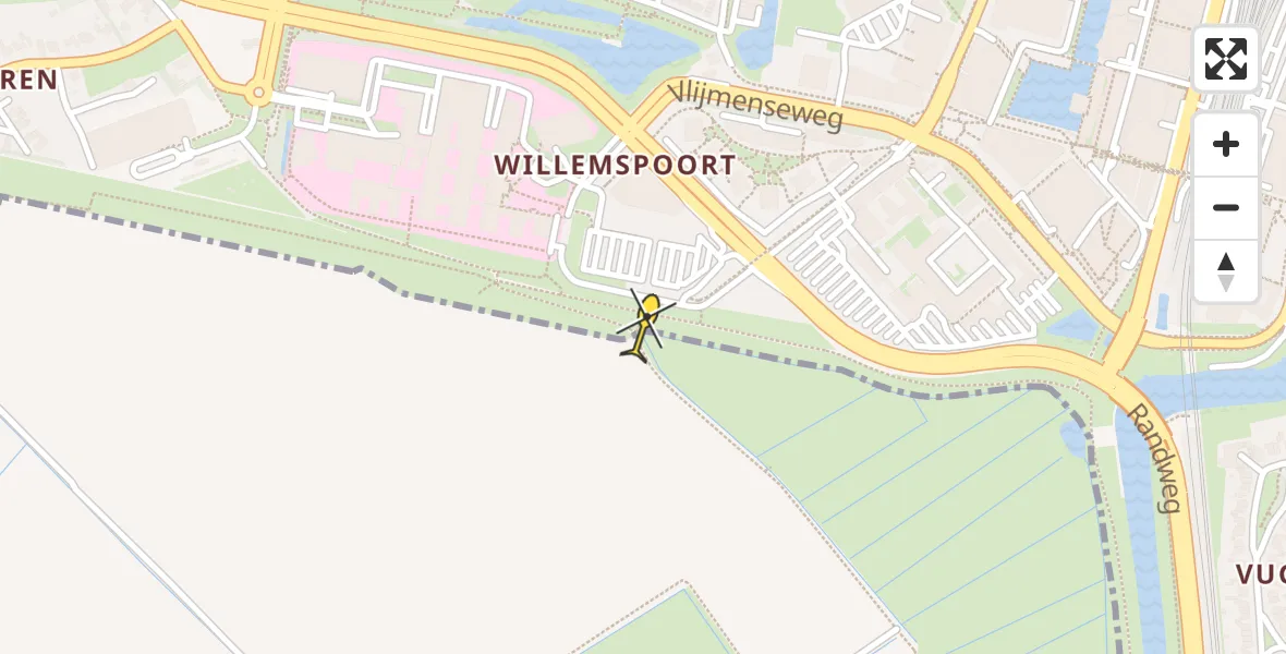 Routekaart van de vlucht: Lifeliner 3 naar 's-Hertogenbosch