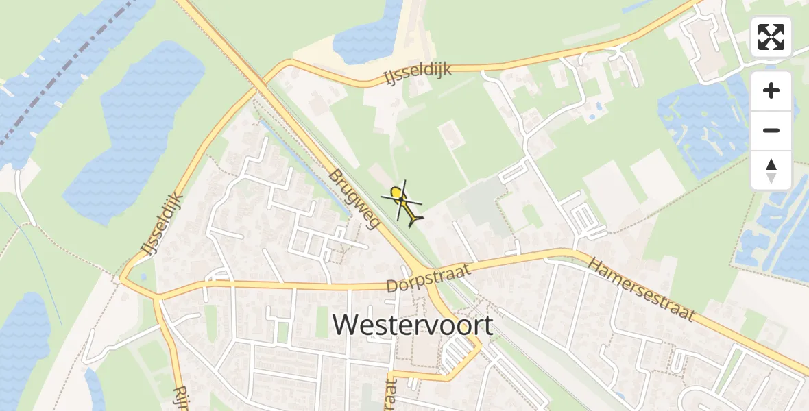 Routekaart van de vlucht: Lifeliner 3 naar Westervoort